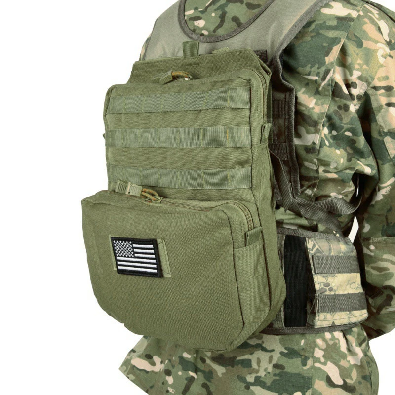 Tactical Molle Hydration Carrier Packs Loading Bear Backpack Airsoft ...