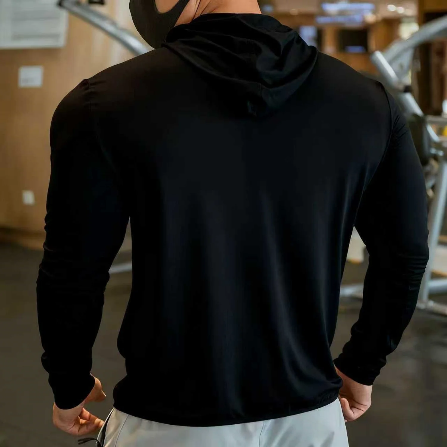 남성용 퀵 드라이 농구 러닝 재킷 지퍼 스포츠 코트 긴팔 가디건 후드 탑 메쉬 통기성 남성 피트니스 재킷