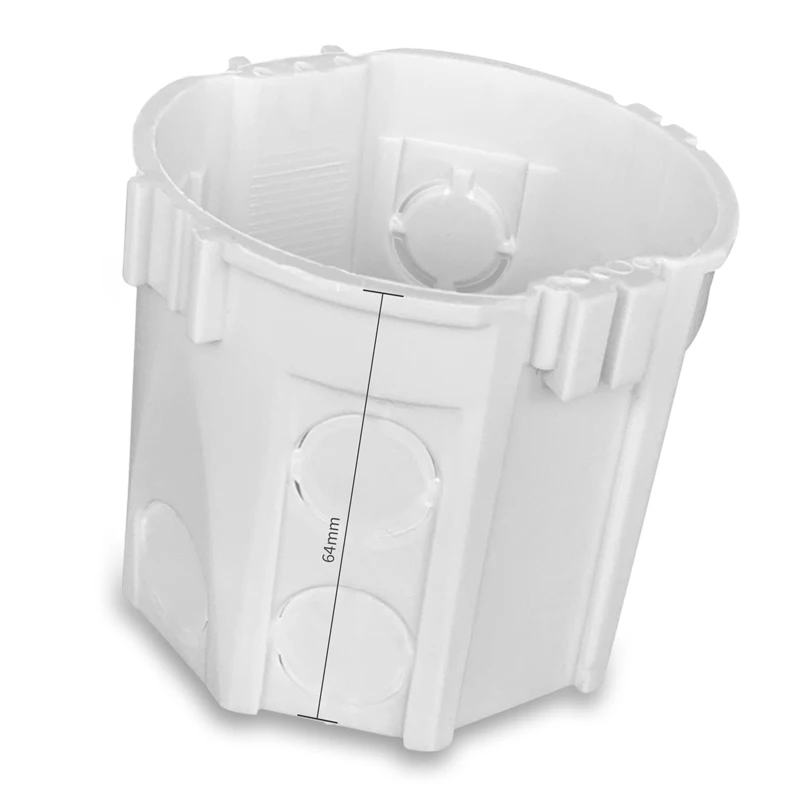 NYWP EU Standard Wall Round Mounting Box Internal Cassette Wiring Box White Back Box EU Switch and Socket