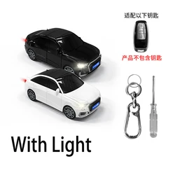 Premium Remote Smart Key Case Cover & Keychain - White (ForA6L With Light)