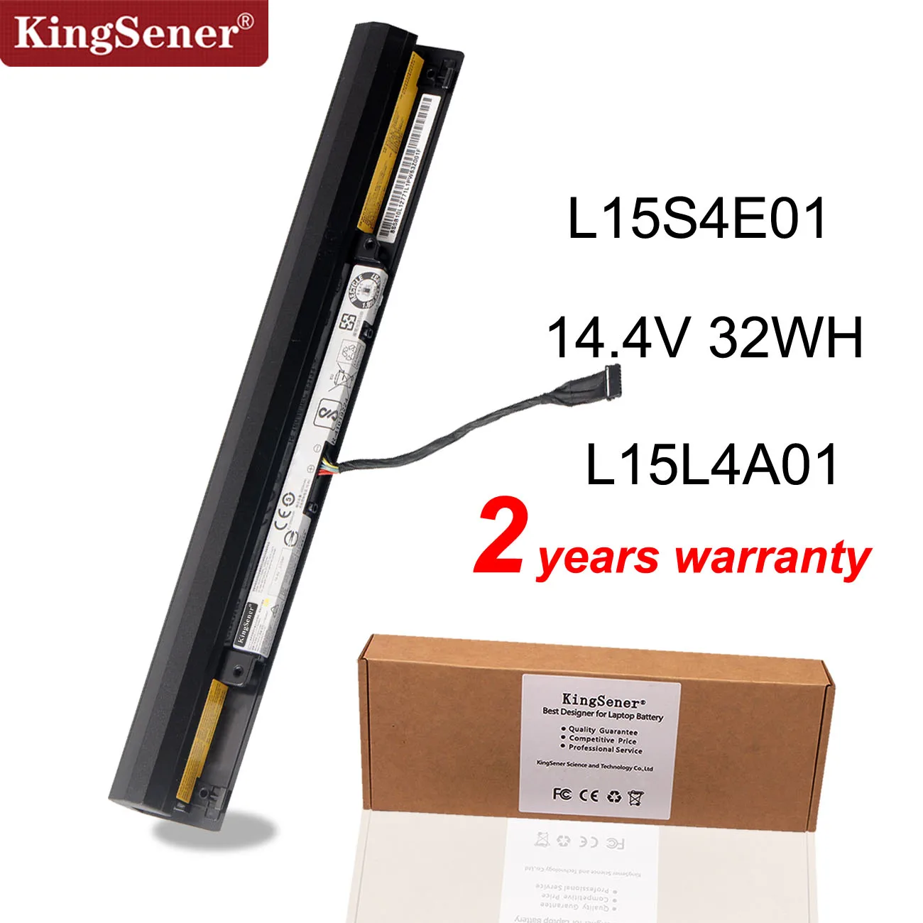 Bateria de Kingsener L15l4a01 L15s4a01 para Lenovo Ideapad V4400 30014ibr 300-15ibr 300-15isk 100-14ibd 300-13isk L15m4a01 L15s4e01