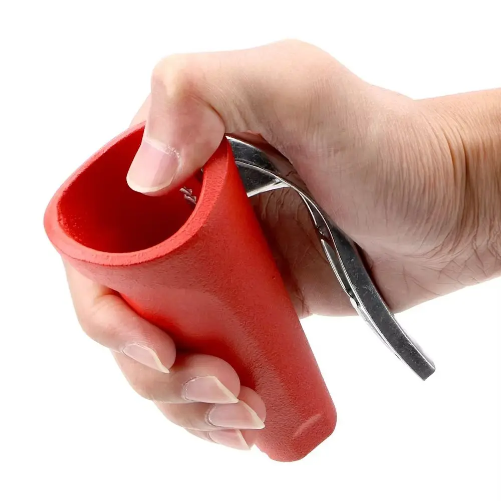 Durable Zinc Alloy Hazelnut Walnut Pliers Black Red Funnel Shape Pecan Nuts Clip Chestnut Gadgets Hazelnut Walnut