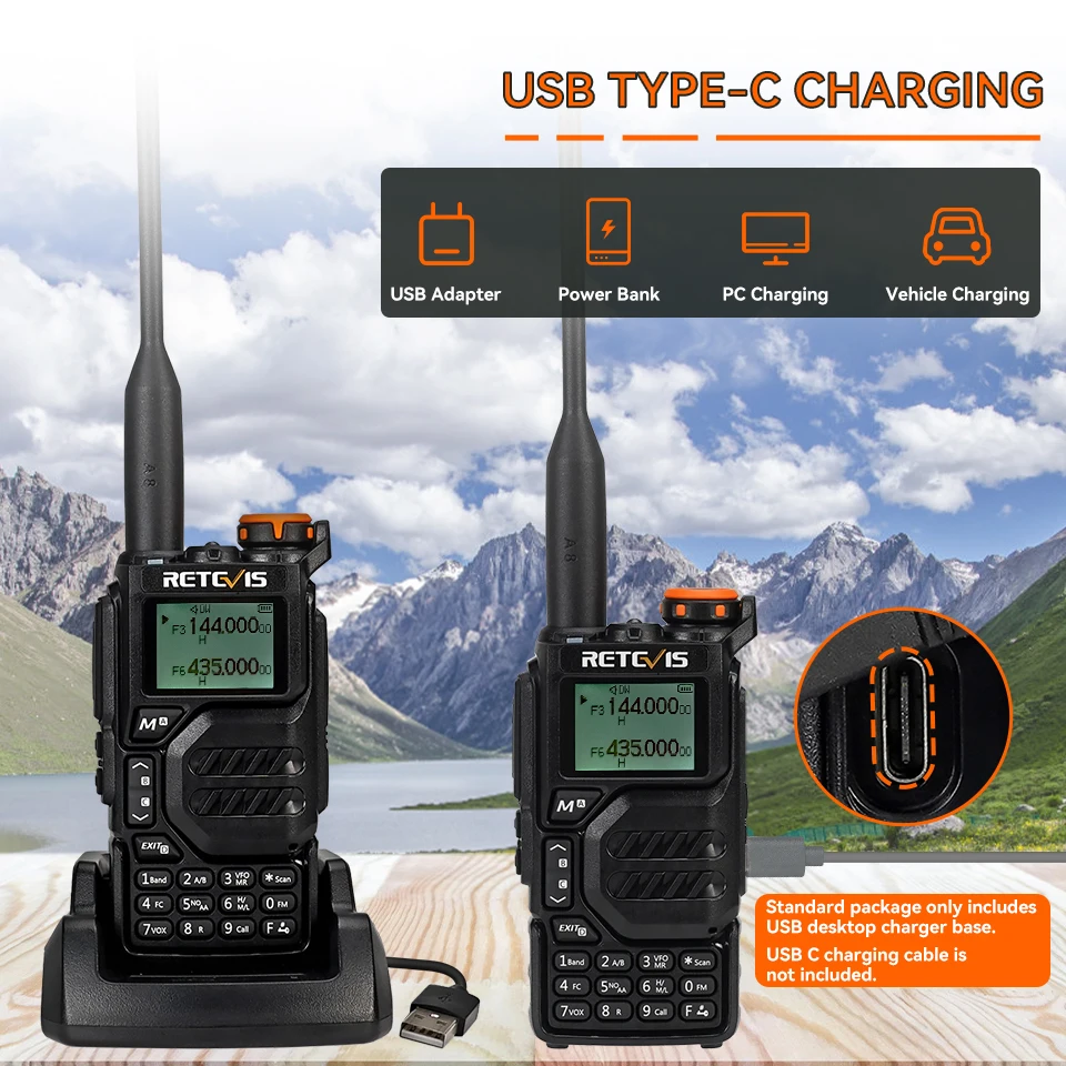 Retevis RA79 Walkie Talkie, Hunting Station With Channel Sync, Airband Reception, Ham Radio, 1400mAh For Hunting, Travel, Long Range Walkie Talkie (1 Pack - View #11