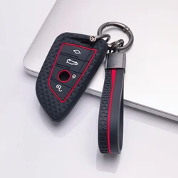 Premium Leather Key Case Cover - Sleek Protection (Black)