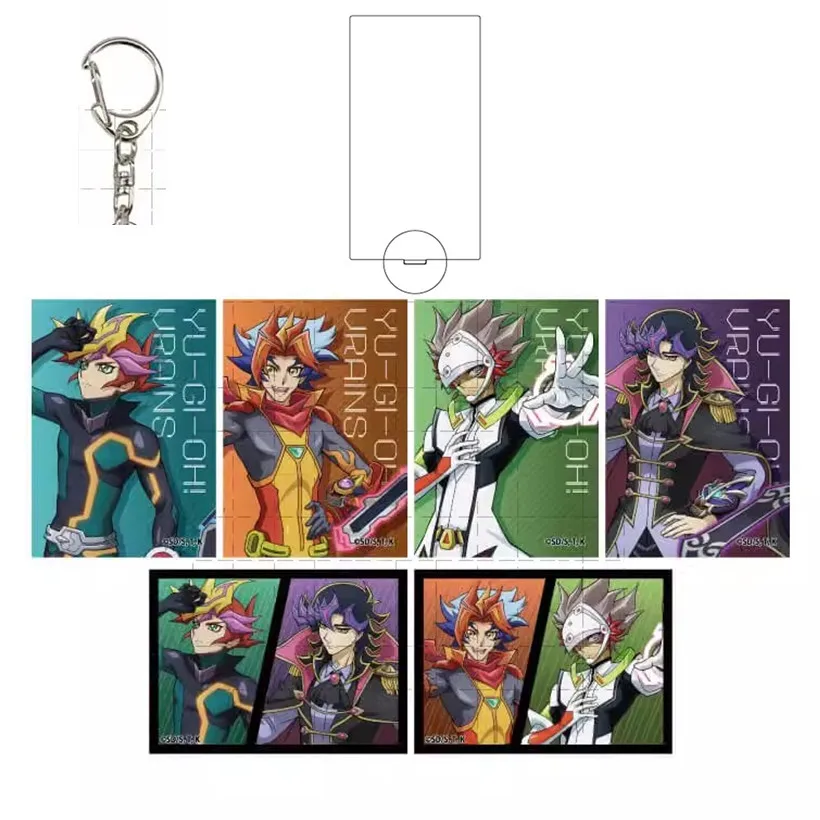 Игра Yu-Gi-Oh! Мини-фигурка винайнса из акрила, аниме YuGiOh Ryoken Kogami AI Yusaku Fujiki, брелок для косплея, игрушка для подарка Игра Yu-Gi-Oh! Мини-фигурка винайнса из акрила, аниме YuGiOh Ryoken Kogami AI Yusaku Fujiki, брелок для косплея, игрушка для подарка