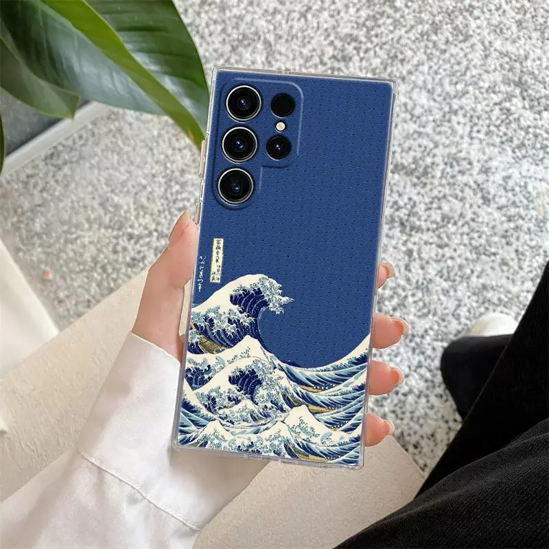 Hokusai Great Wave Japanese Art Clear Phone Case