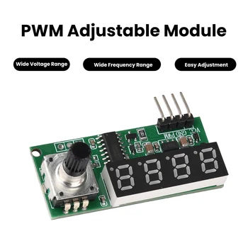 Modulo Generatore di Segnale PWM con Ciclo di Lavoro Regolabile, Gamma di Frequenza 1Hz-5MHz e Display Digitale per il Controllo della Velocità del Motore