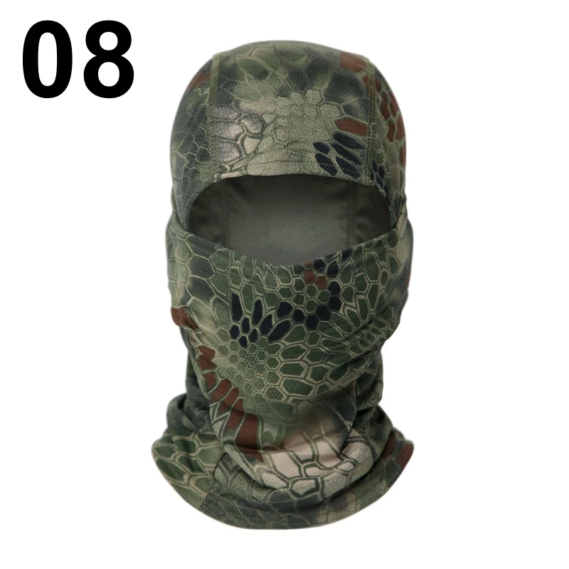 white skully hat Multicam Camouflage Balaclava Cap Full Face Shield Cycling Motorcycle Skiing Airsoft Paintball Protection Tactical Military Hat woolen cap for men Skullies & Beanies