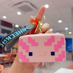 Minecraft Silicone Keychain - Versatile Storage Bag and Mini Wallet (B)