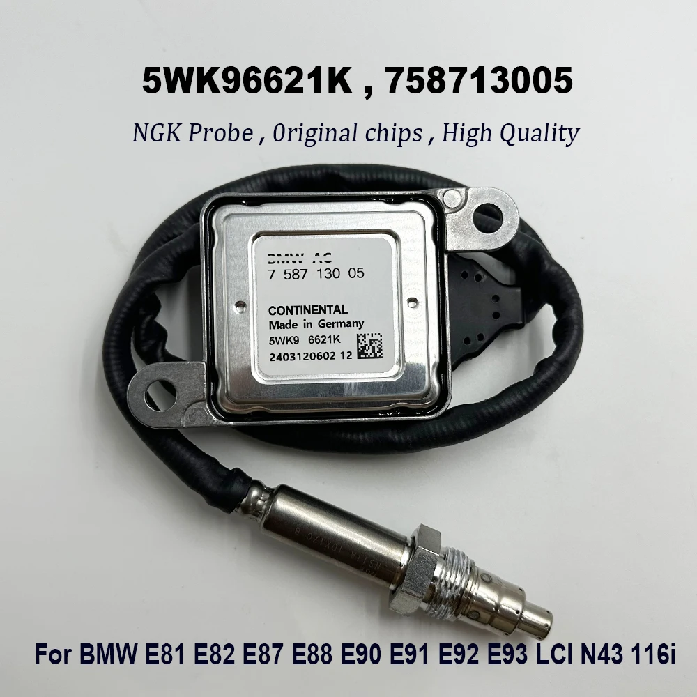 

High Quality Chip 5WK96621K 758713005 For NGK Probe 11787587130 Nox Sensor For BMW E81 E82 E87 E88 E90 E91 E92 E93 LCI N43 116i