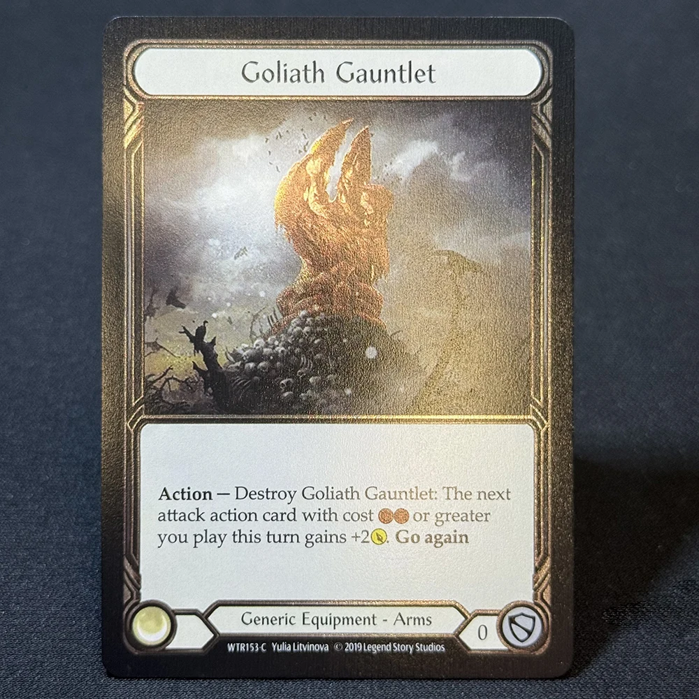 FAB Cold Foil Proxy Card Crown of Providence Gold Goliath
