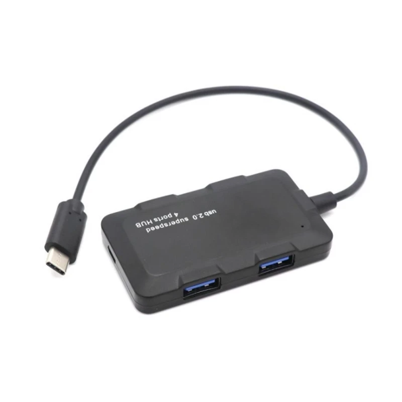 

83XC 4-in-1 High Speed ​​480Mbps ​​Hub Adapter USB 2.0 Hub 4 Port Use Simultaneously for Keyboard Mouse Printer Disk