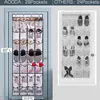 Sundries Shoe Organiser Clear Hanging Over The Door Cloth Fabric Closet Rack Mesh Pocket Box Bag Storage 28 Grid Wall-mounted 2