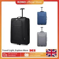 Kono Double Wheel Cabin Approved Trolley Bag, Lightweight Soft Shell Hand Luggage for Travel and Convenience