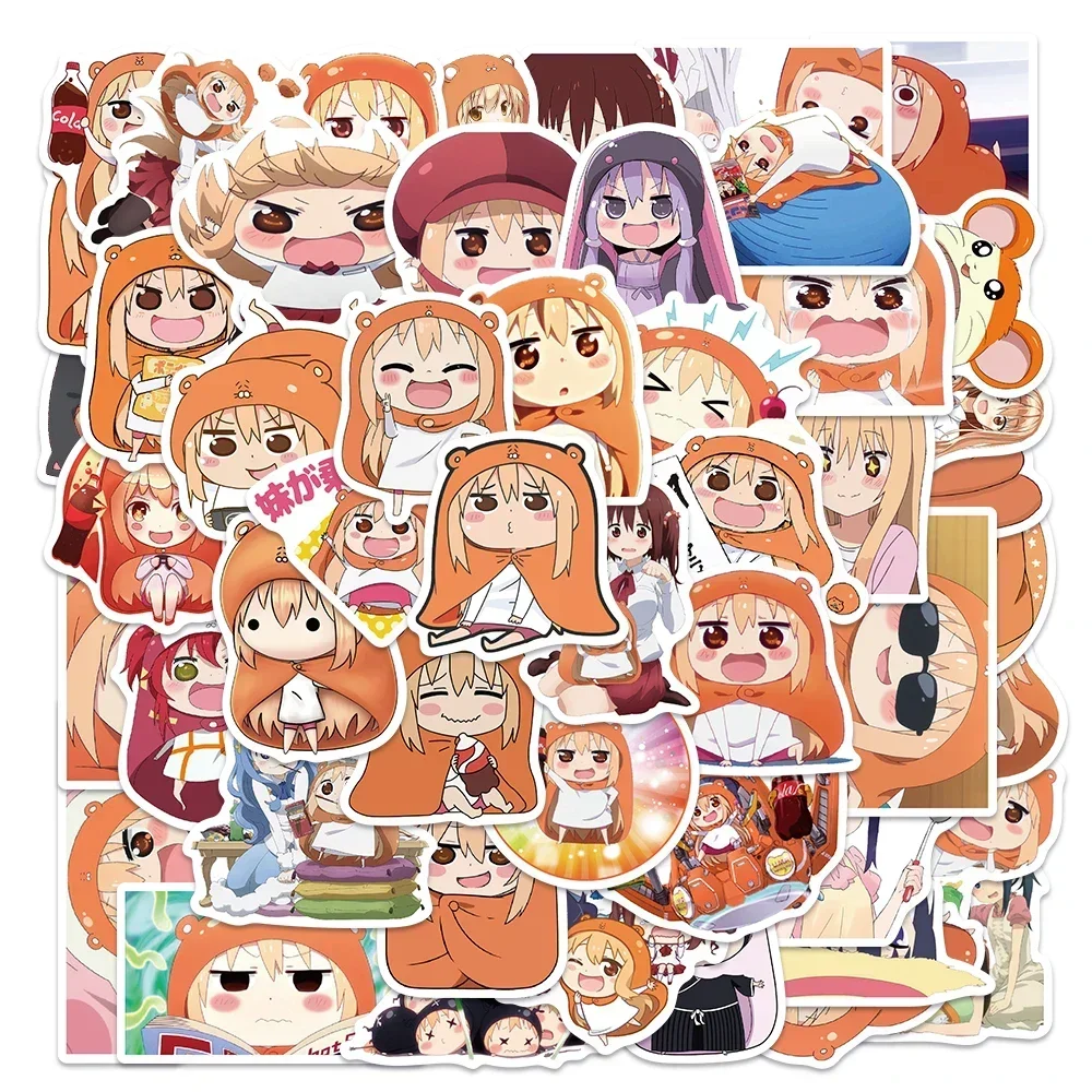 50pcs Himouto! Umaru-chan Stickers Japan Anime Graffiti Decals for