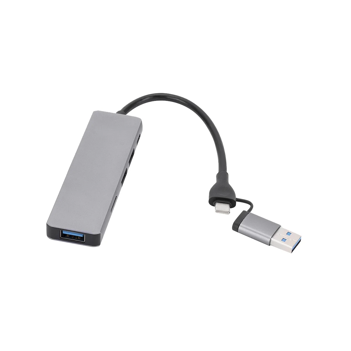 

6 in 1 USB 3.0 Type-C Extender Hub Docking Station Multi USB Splitter Adapter USB 3.0 2.0 TF SD Reader Slot