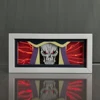 Overlord Albedo Led Light Box for Bedroom Decor Desk Anime Paper Cut Shadow Box Kids Birthday Gift Table Lamps Ainz Ooal Gown 2