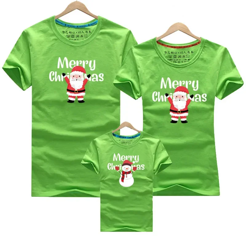 Camisetas familiares a juego de Navidad Camisetas para mamá, papá, niños Ropa de algodón para niños