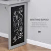 Fold-Out Convertible Writing Table Wall Mount Desk Cabinet with Blackboard and Side Shelf Multi-Function Home Office Work 6