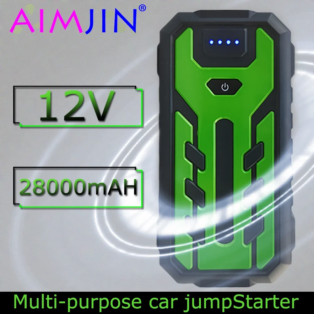 

28000mAh Jump Starter Power Bank 12V Portable Car Battery Starter Emergency AUTO Booster Starting Device Jump Start