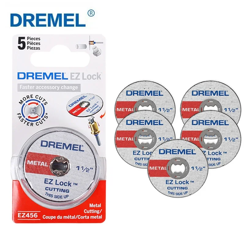 

Dremel Tool 38mm Cutting Discs 1/2 Ez Lock Rotary Tools for Metal Plastic Cutter Power Tool Wood Cutting Wheels Accessories 5Pcs