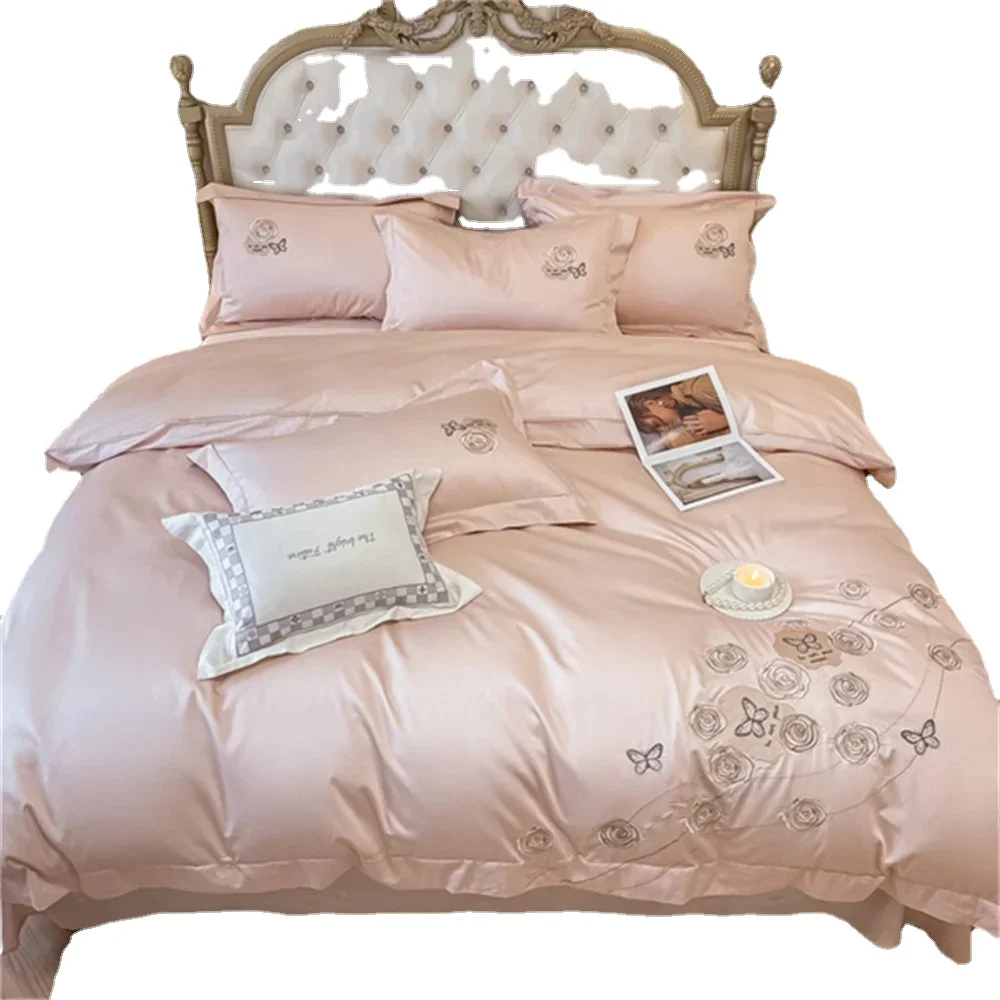 

Papa&Mima 600TC Bedding Egyptian Cotton Duvet Cover Set Queen King Size Bedlinens Sheet Pillowcases