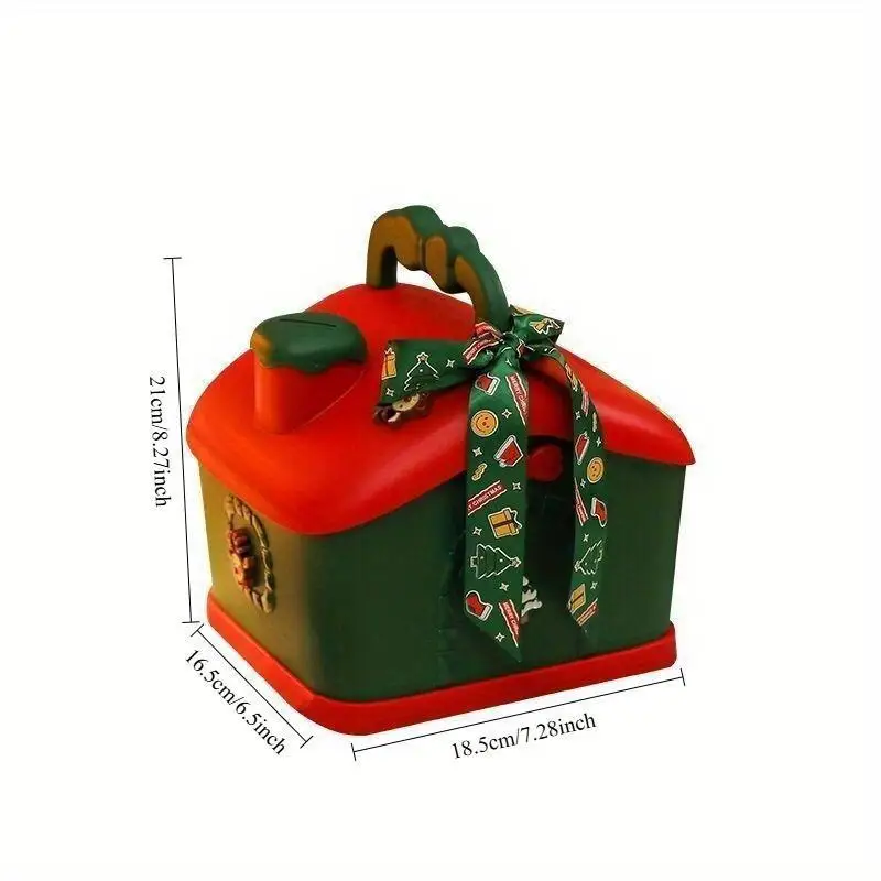 Christmas Storage Box Savings Tank Christmas Eve Apple Box Christmas Packaging New Year's Piggy Bank Storage Box Gift Box