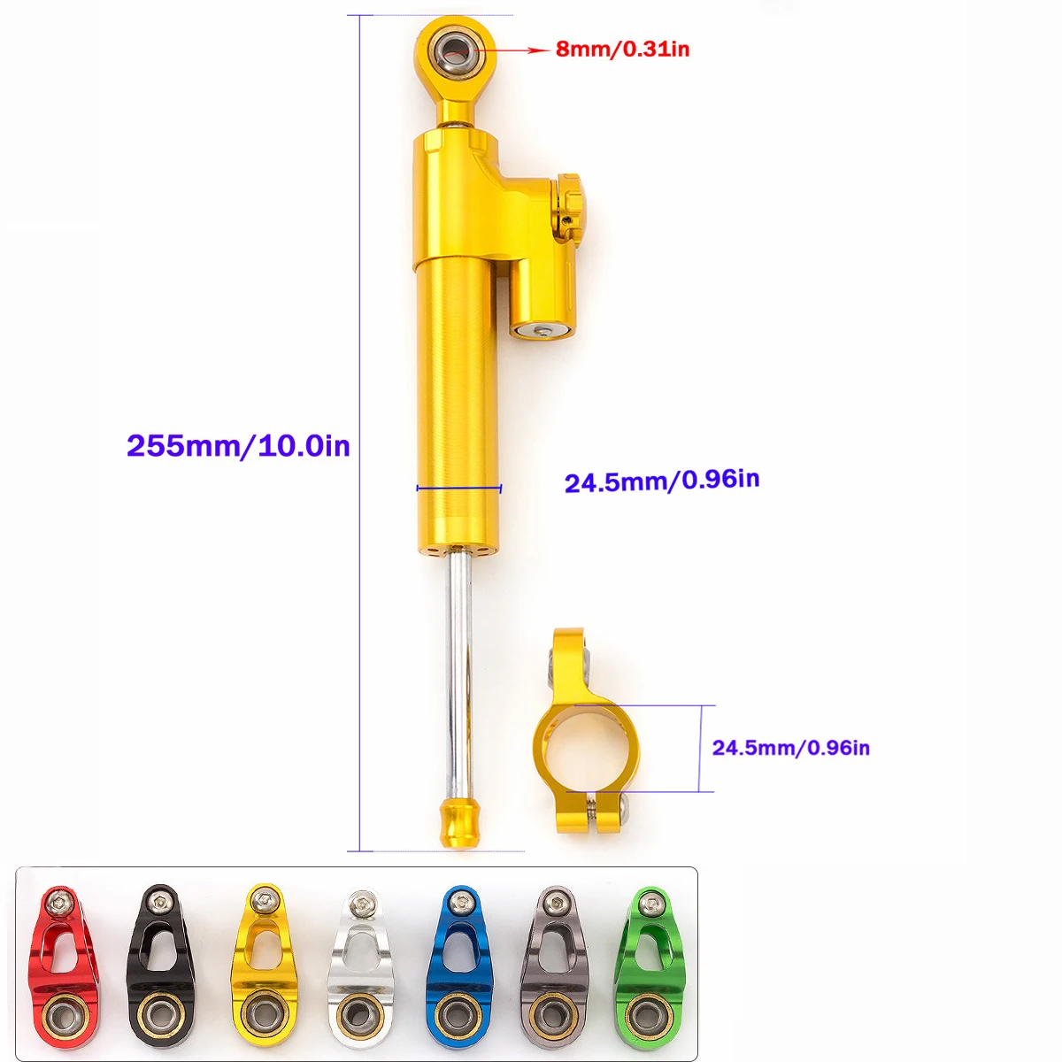 UniversalPurposeMotorcycleTitaniumScaleShockAbsorberHandlebar
