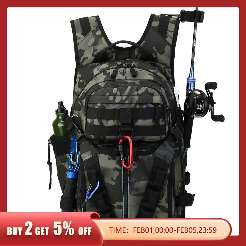 Fishing Box Rod Large-capacity Fishing Backpack Carp Fishing Accessories Fishing  Tackle Backpack Tactical Camping Travel Bag - AliExpress