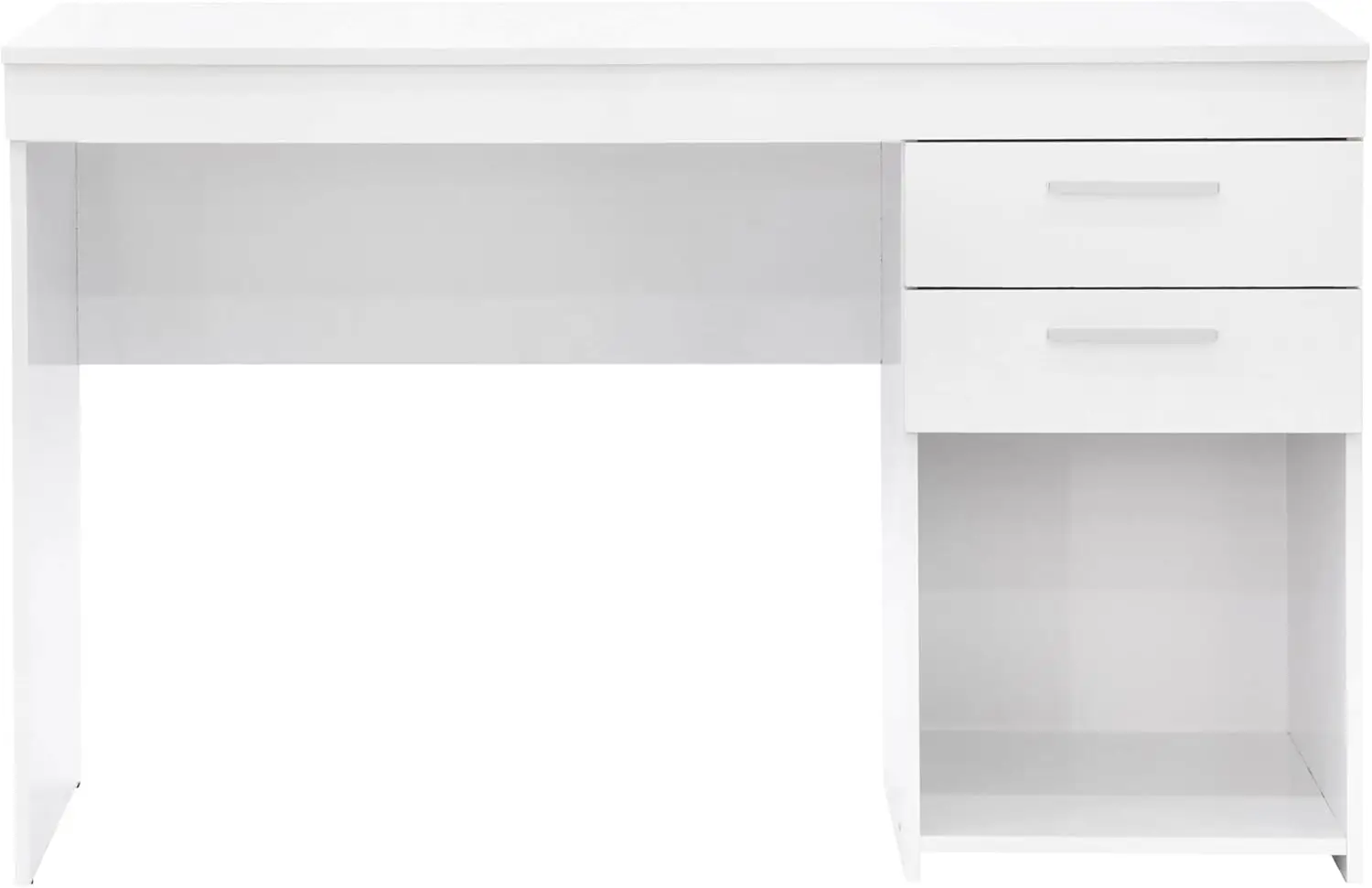 Techni Mobili Computer Home Office or Bedroom Storage & Drawers Ideal for Small Spaces Writing Desk, 47.6" W x 16.1" D x 30.3, W