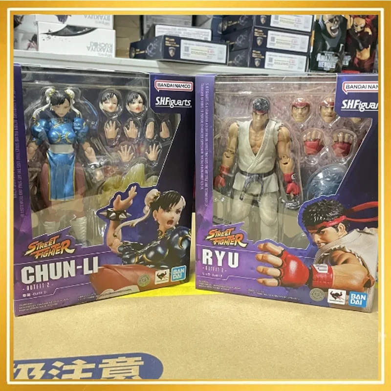 

[In Stock] Bandai Originate Street Fighter Ryu Chun Li Outfit 2 Anime Figurine Collection Model Decoration Toy Doll Kids Gifts
