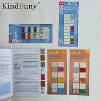 120/200 Sheet Stickers 8/10 Color Clear Transparent Laser Index Tabs Flags Sticky Note Stationery School Office Supplies 2