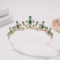 Girl's birthday tiara bridal wedding hair accessories Korean simple wedding dress children's performance tiara accessories. 6