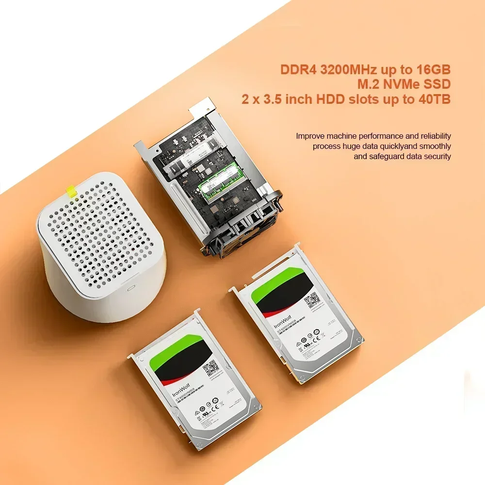 Mini PC Intel Celeron N100 SSD Windows 11 Computer Dual 2.5G LAN Chatreey