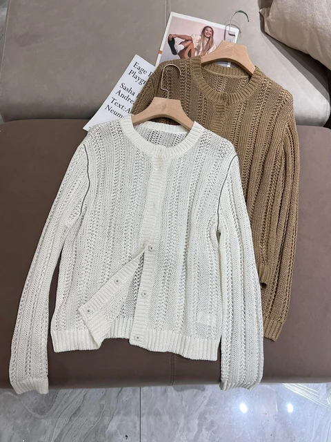 Cardigan Feminino Linen Knitted da B*