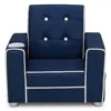 Chelsea Kids Upholstered Chair with Cup Holder, Navy 5