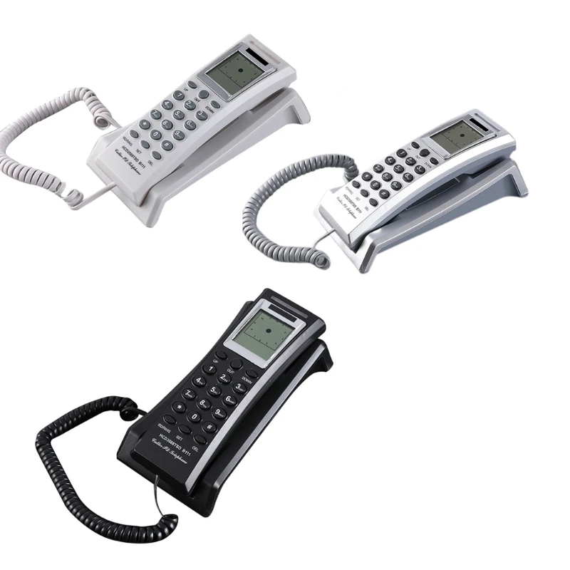 

Wall Phone with Cord Desktop Corded Landline Telephone Wall Mount Corded Phone