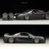 BNDS 1/64 ABS Wheels Black Chrome With Rubber Tires Assembly Rims Modified Parts for Model Cars Refitted Hotwheels Tomica MiniGT 4