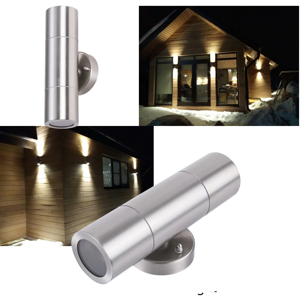 Stainless steel Waterproof IP65 Wall Lamps modern Sconce Decoration Lights Outdoor LED Wall Light 90-260V porch lighting
