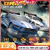 Drift RC Car 4WD 1:24 2.4G High Speed with Light Remote Control Car Toy GTR Model AE86 Vehicle RC Racing Car Toy for Kids Gift 1