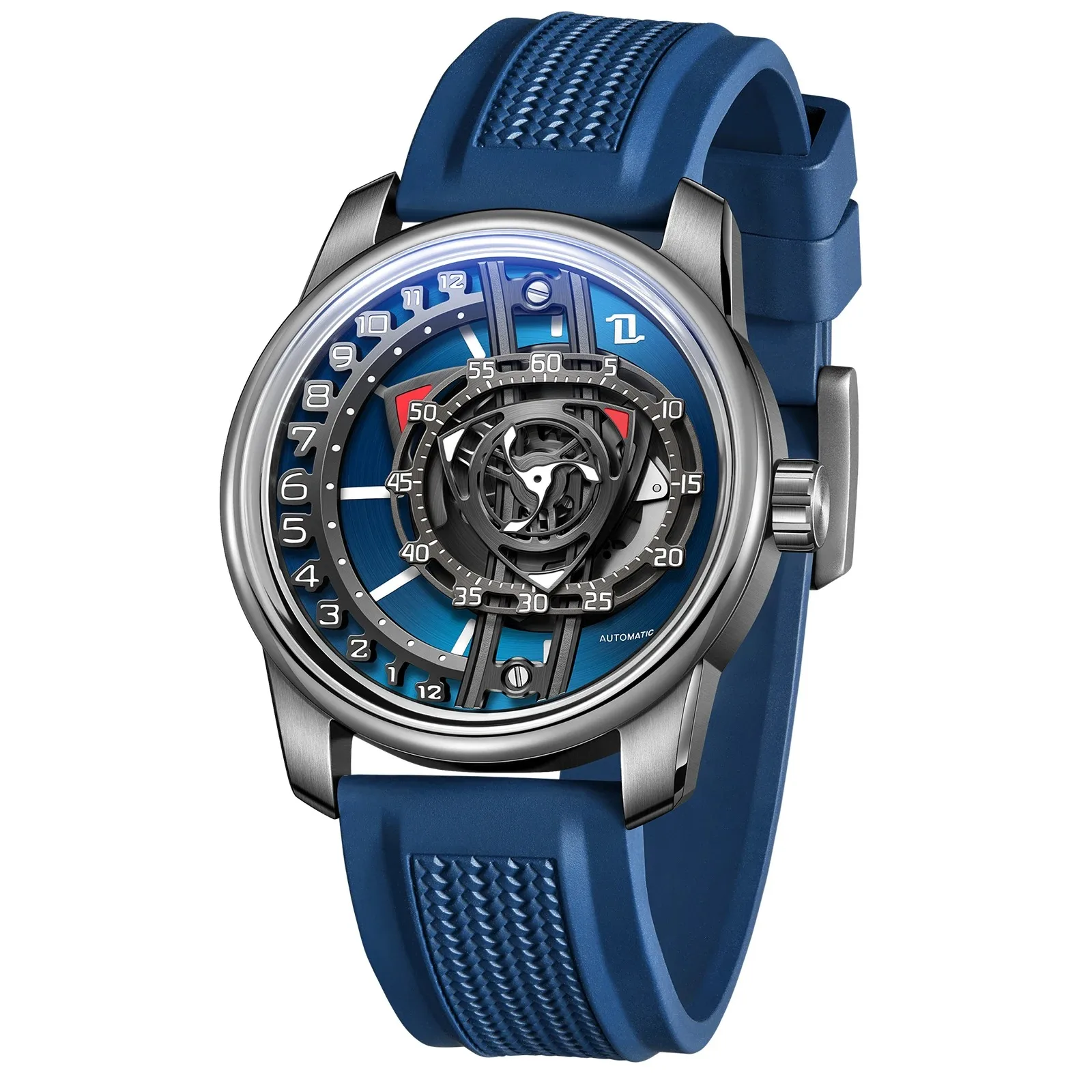 

OBLVLO Mens Automatic Watches 42MM Luxury Mechanical Wristwatch Luminous 50m Waterproof Sapphire Unique Fashion Design Rotor