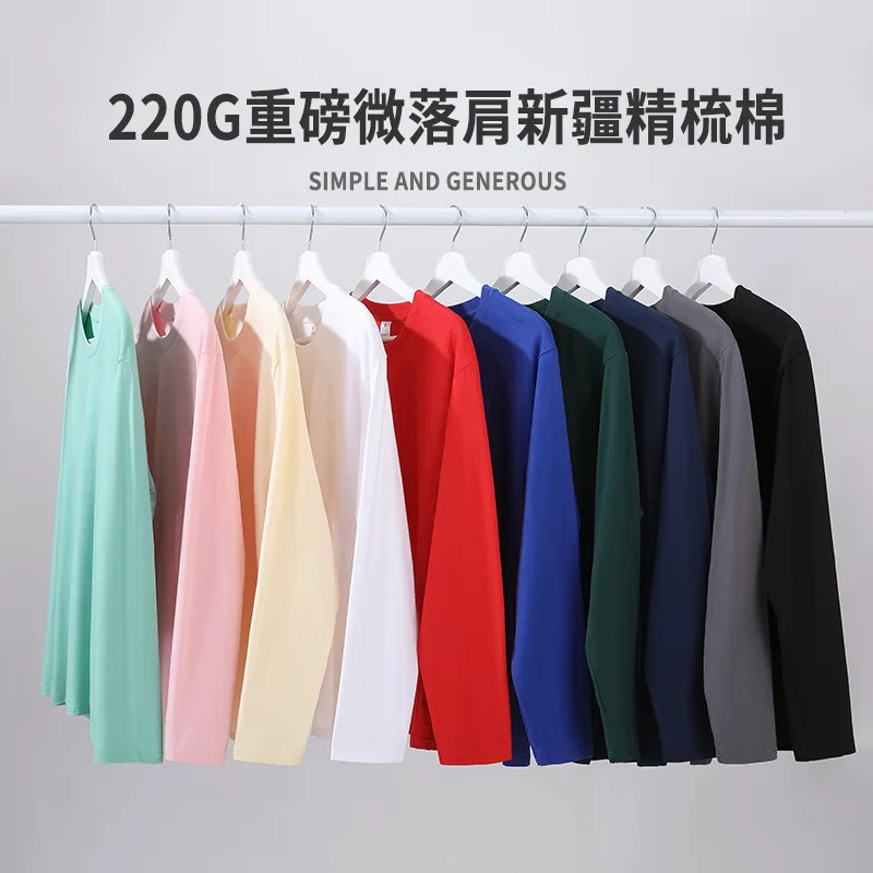 

Anbenser 100% Cotton Long Sleeve Womens T-Shirt Casual Black White Fashion Solid Top Ladies Fashion Korean Tee Shirt Plus Size