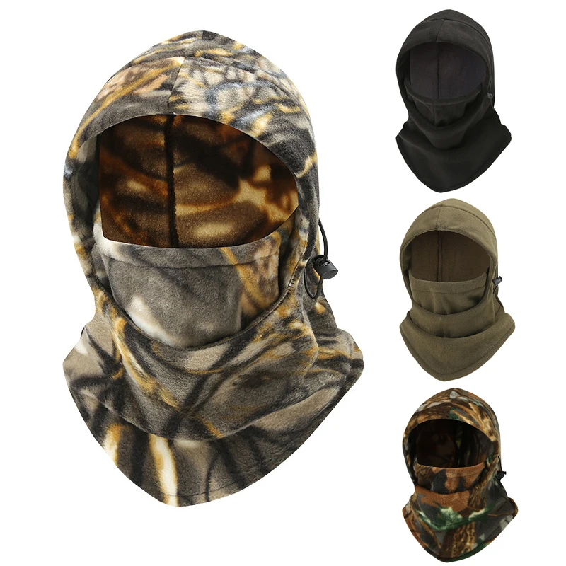 

Winter Autumn Warm Fleece Hat Men Women Outdoor Windproof Hiking Fishing Cycling Hunting Military Tactical Cap Airsoft Balaclava