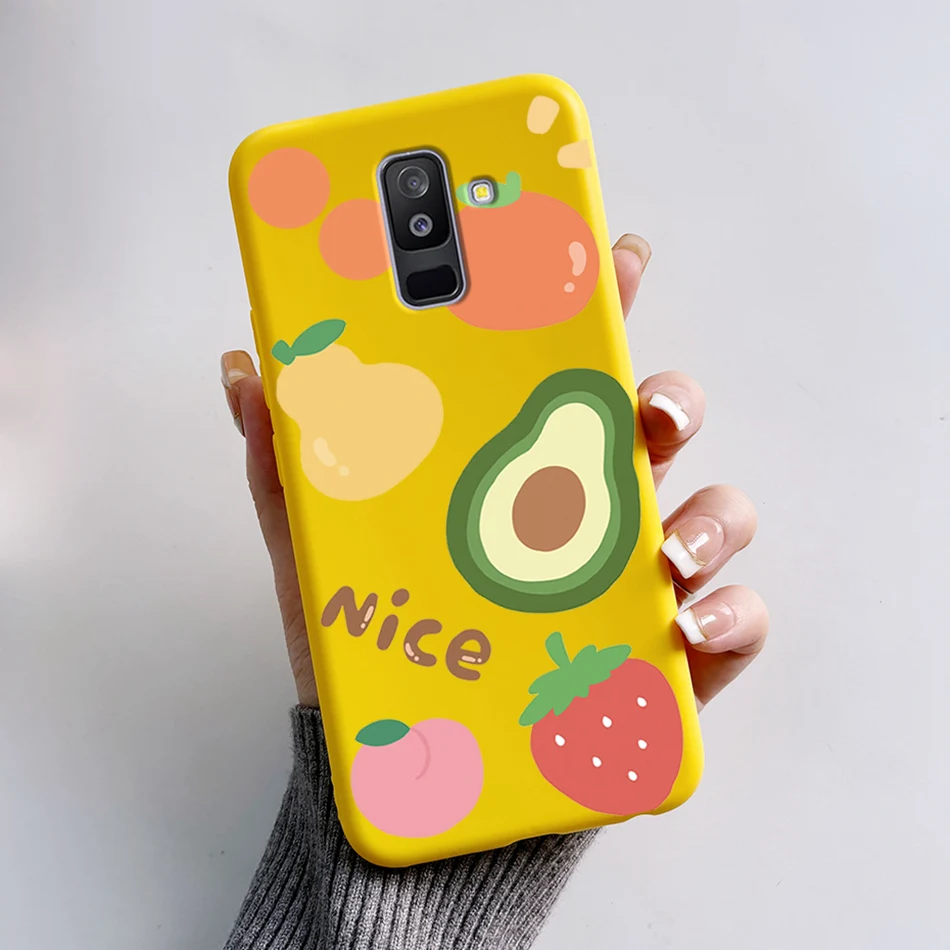 Cute Bear Cartoon Silicone Case - Soft Bumper Cover for Samsung Galaxy A6 Plus 2018