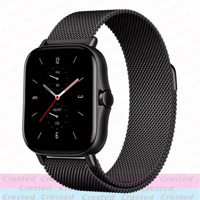Sleek Milanese Metal Watch Bracelet - Adjustable 20mm/22mm Band