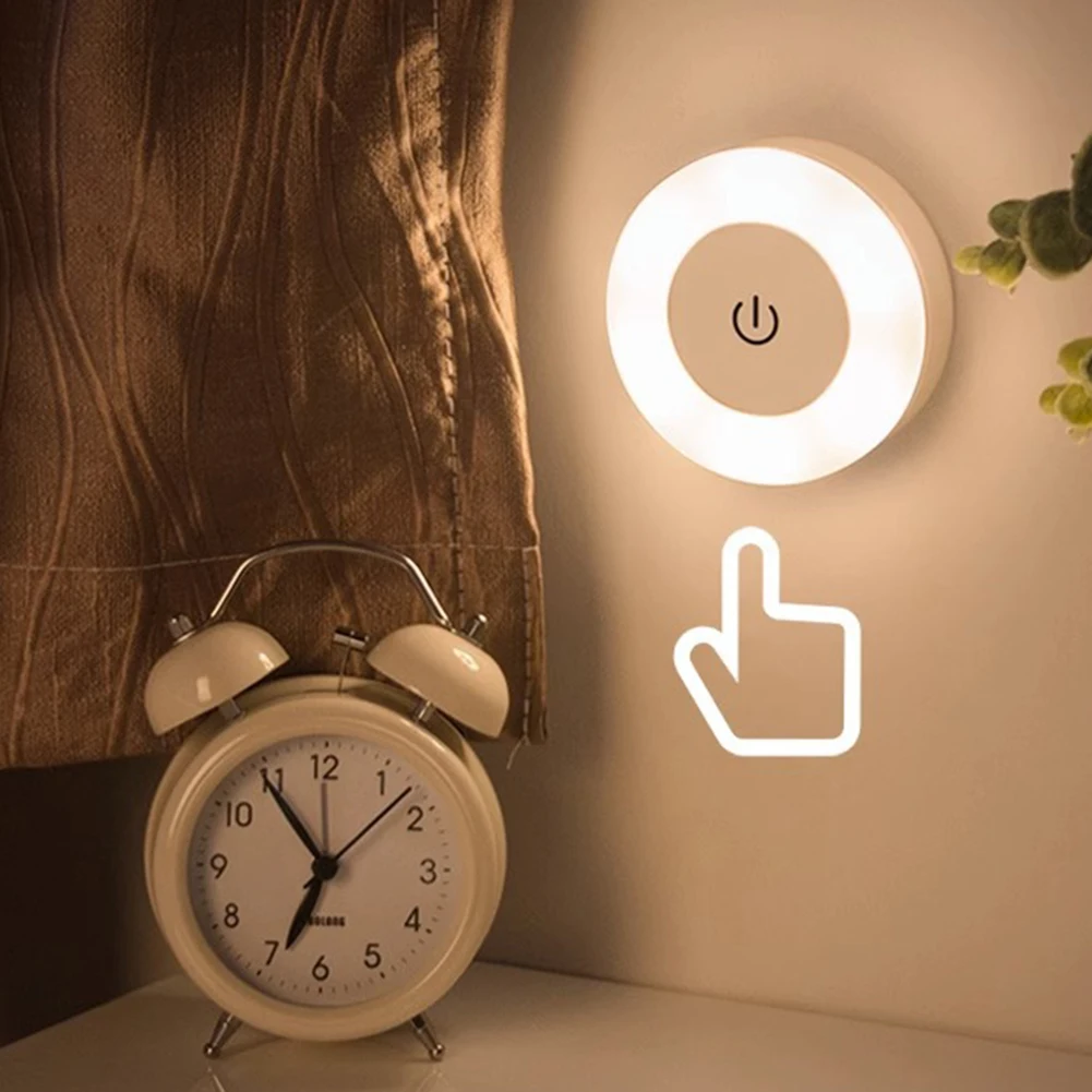 

YOUZI Mini LED Night Light Rechargeable Table Lamp Touch Control Baby Nursery Night Light With Magnetic For Closet Bathroom 0.6W