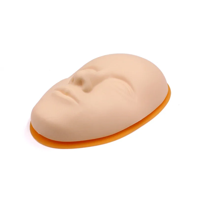5D Facial Tattoo Training Head Silicone Practice Permanent Makeup Lip Eyebrow Tattoo Skin Mannequin Doll Face Head 2
