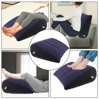 Portable For Travel Office Car Relax Cushion Couple Love Cushion Foot Rest Air Pillow Inflatable Triangle Pillow PVC Flocking 1