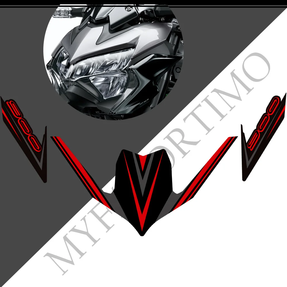 For Kawasaki Z900 Motorcycle Front Fairing Fender Stickers Decals Decorate 2015 2016 2017 2018 2019 2020 2021