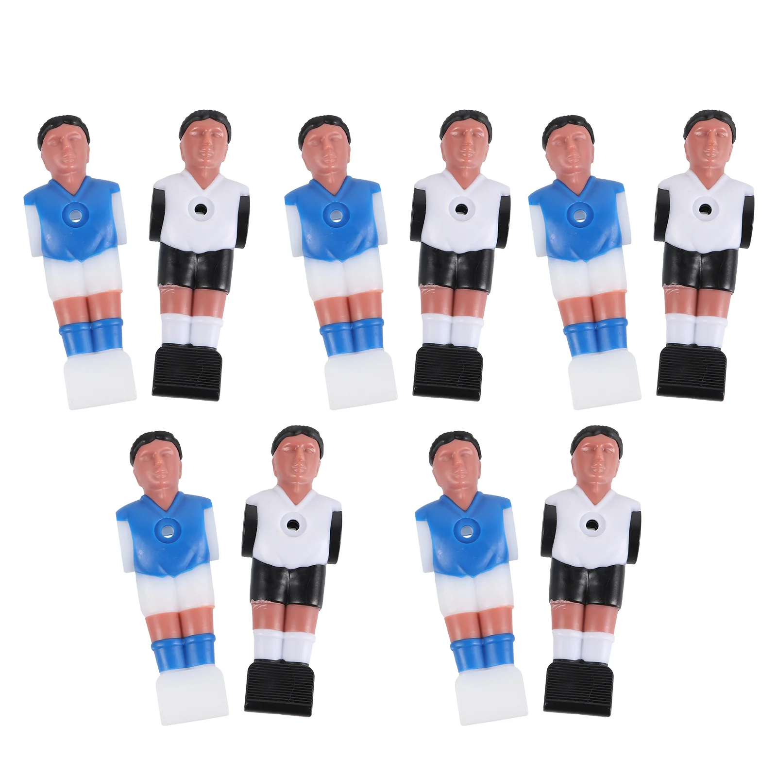 10 Pcs Tabletop Football Player Football Player Soccer Games Mini Humanoid Plastic Doll Table Machine Accessory
